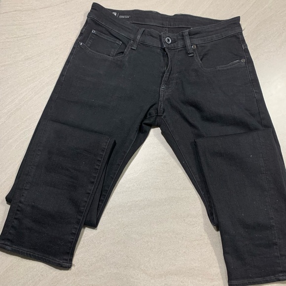 Men’s Black G-Star Raw Super Slim (Skinny) Jeans - 31” Waist x 32” Length - Picture 6 of 6